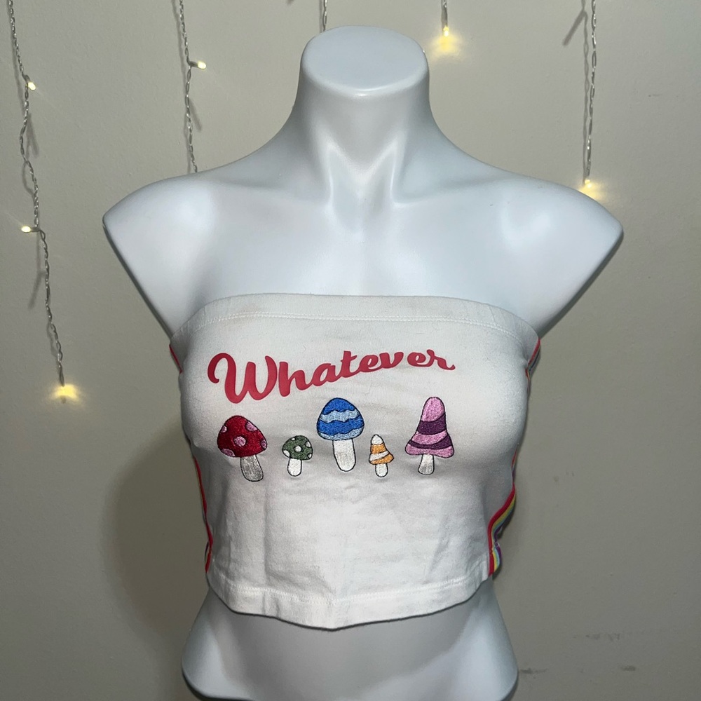 Forever 21 White Top with Graphic Print